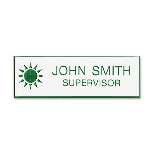 Standard Logo Name Badge, 3 Lines of Copy, 1" x 3"