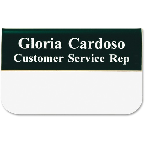 Pocket Name Badge with Logo, 1-1/2" x 3", Assorted