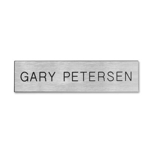 Nameplate Only, Plastic, 2" x 8"
