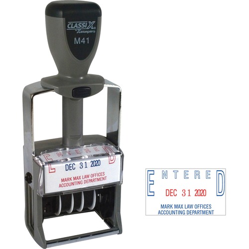 Stamp, Date, 1-1/8 x 1-5/8, 6 Line