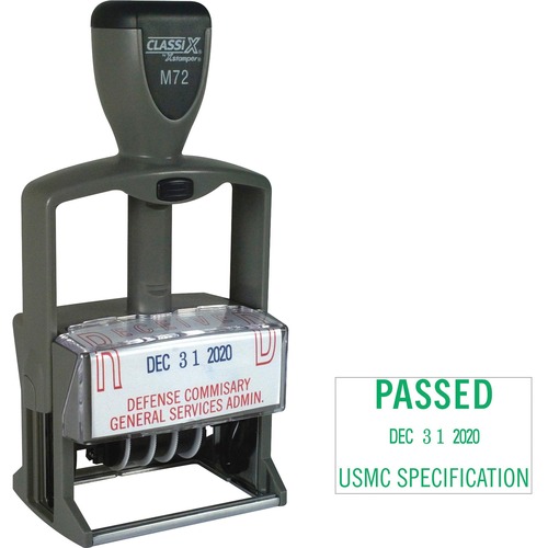 Stamp, Plastic, Date, 1x2-1/4