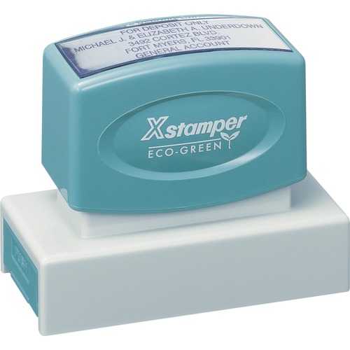 Stamp, Message, 7/8" x 2.75", Ast