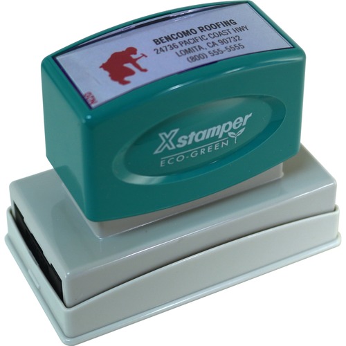 Stamp, Message, 7/8" x 2.75", Ast