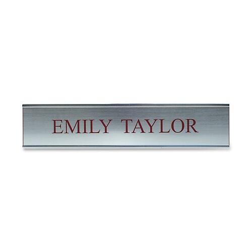 Sign, Wall, Standard, Custom, Aluminum Frame, Plastic, 2" x 10", Sr
