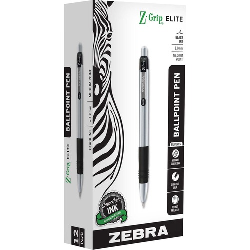 Pen, Z-Grip Metal Retractable Ballpoint, 1 12/DZ