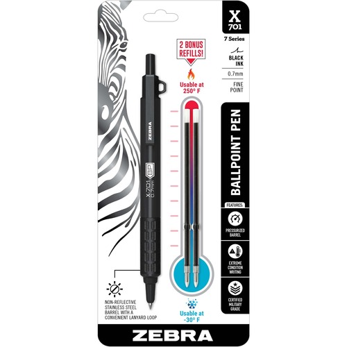 Pen, Ballpoint, X-701, Retractable, Black
