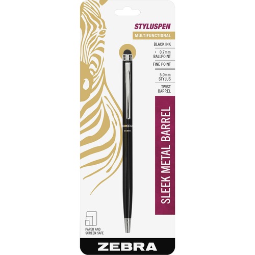Pen, Stylus, Ballpoint, Twist, 0.7, Black