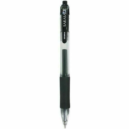 Pen, Gel, Sarasa, Retractable, 1.0 Millimeter, Black 12/DZ