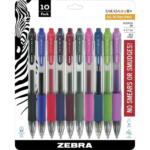 Pen, Gel, Sarasa, Retractable, 0.7 10/ST
