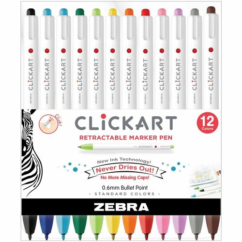 Marker, Rt, Bullet, 0.6 Millimeter 12/PK