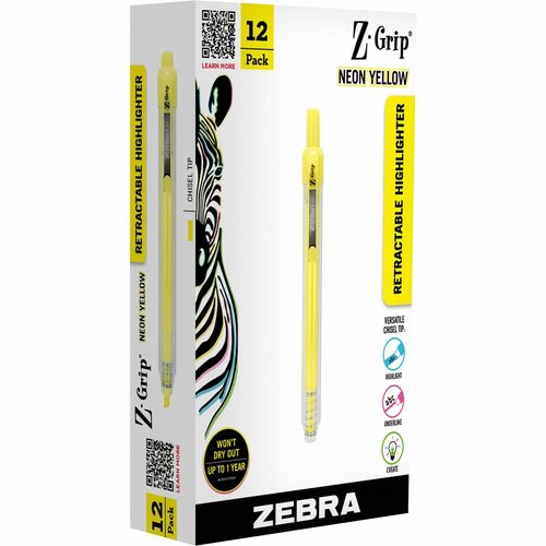 Highlighter, Rt, Neon Yellow 12/DZ