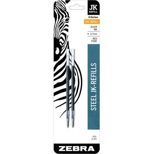 Refill Gel G-301 0.7 Black 2/PK