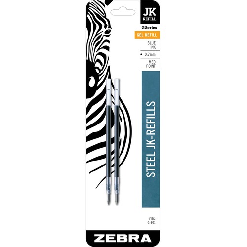 Refill, Pen, Gel, 0.7 Millimeter, JK, Black 2/PK