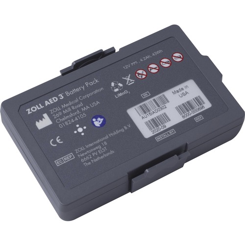 Battery, F/AED 3, Lithium Manganese Dioxide, 5-Year Life