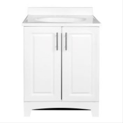 24" WHT Combo Vanity