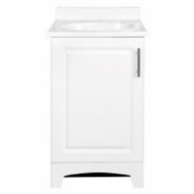 18" WHT Combo Vanity