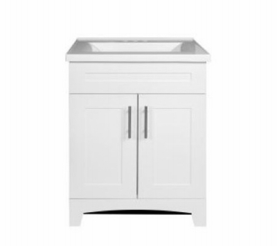 24" WHT Vanity Combo