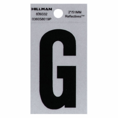 2"BLK Letter G Adhesive