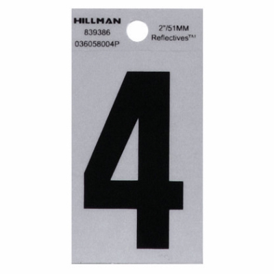 2" BLK #4 Adhesive