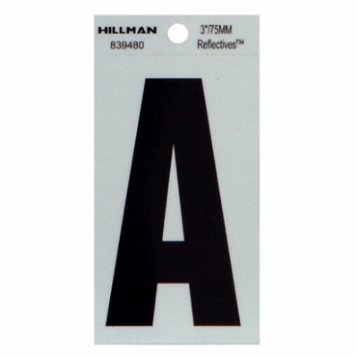 3" BLK A Thin Adhesive