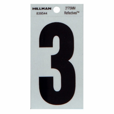 3" BLK 3 Thin Adhesive