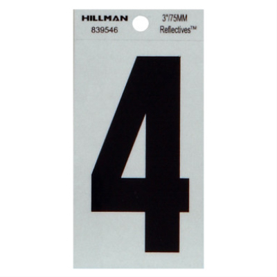 3" BLK 4 Thin Adhesive