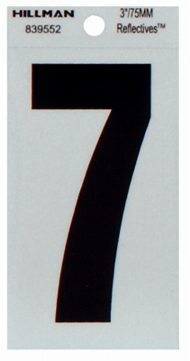3" BLK 7 Thin Adhesive