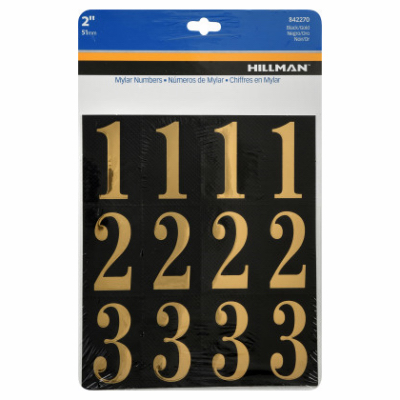 2" GLD/BLK Letter Set