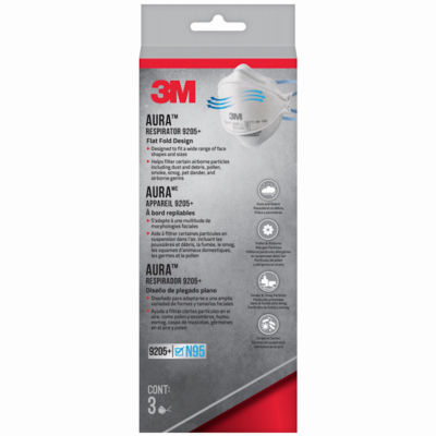 3M 3PK N95 Resp Mask