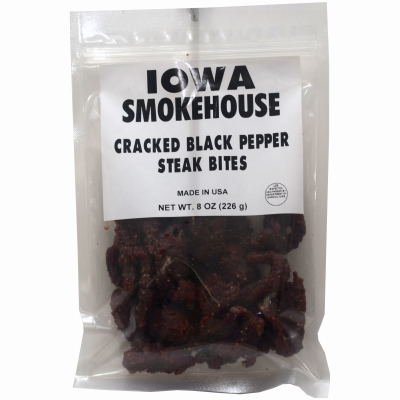 8OZ BLK Pep Steak Bites
