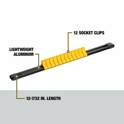 3/8" DR Sock Clip Rail