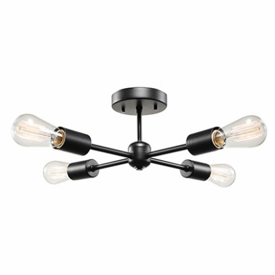 4LGT Black Flush Mount