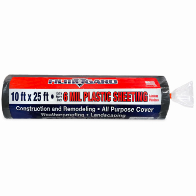 10x25 6Mil BLK Sheeting