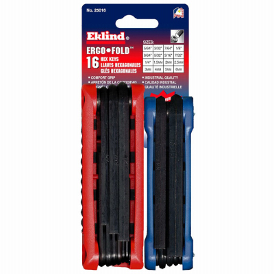 16PC Fold Hex Key Set