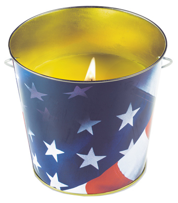 16OZ MTL Flag Bucket