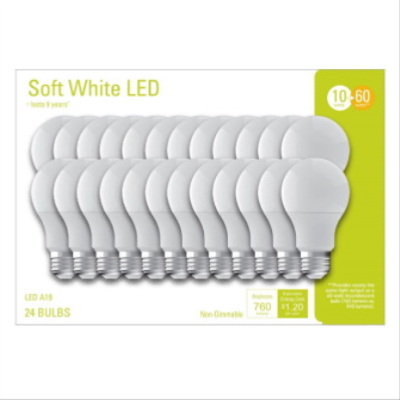 GE 24PK 10W A19 Bulb