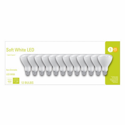 GE 12PK 9W BR30 Bulb