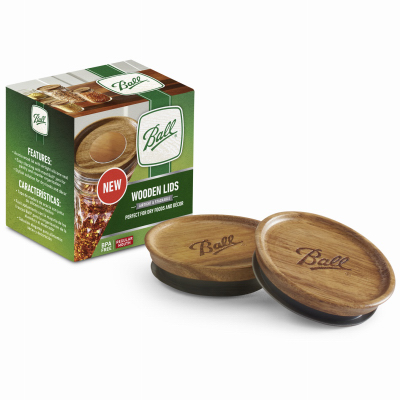 Ball 3PK Wooden Lids