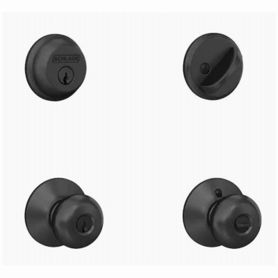 BLK Deadbolt/Entry Knob