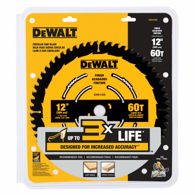 12 in Finish Saw Blade (60 Tooth)