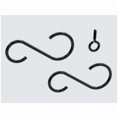 3-1/2" BLK Ext Hook Kit