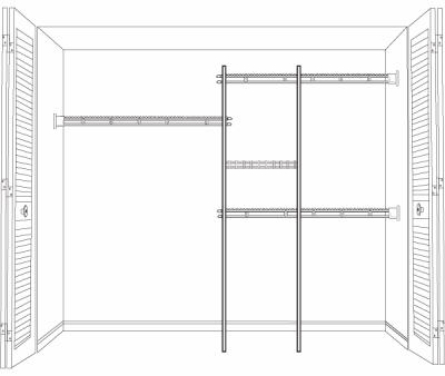 5'-8'S&R Closet Org Kit