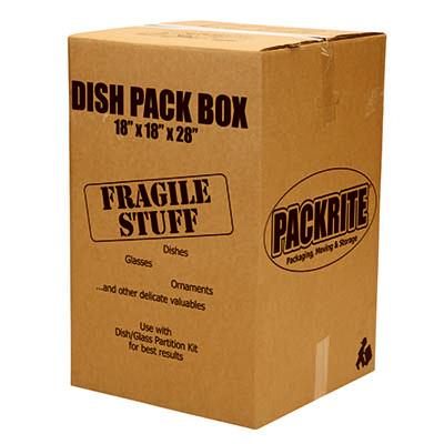 18x18x28 Dish Pack Box
