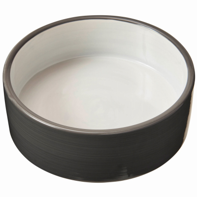 5" 2 Tone GRY Dog Dish