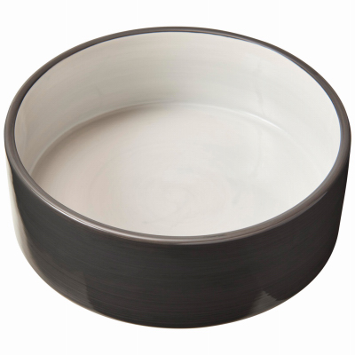 7" 2 Tone GRY Dog Dish