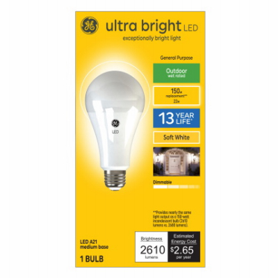 GE LED 22W A21 Bulb