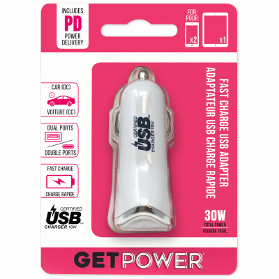 30W Dual USB DC Adapter
