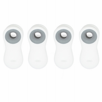 4PC WHT Magnetic Clips