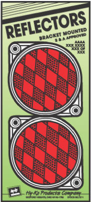 2PK 3" RED Reflector