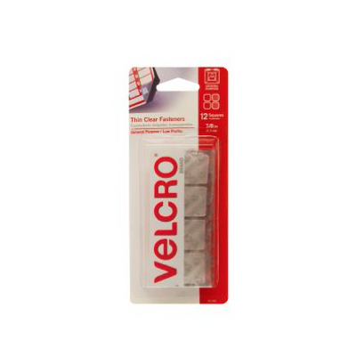 7/8" CLR Velcro Squares